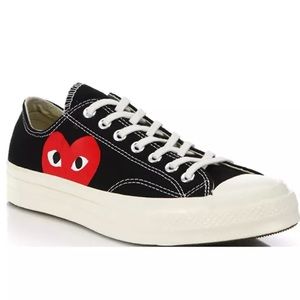 Comme de Garçons Play Black converse